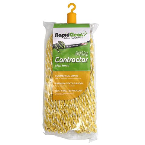 RapidClean Contractor Mop Head 400g - Yellow
