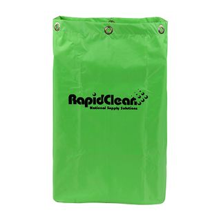 RapidClean JANITOR CART REPLACEMENT BAG - GREEN (1 ONLY)