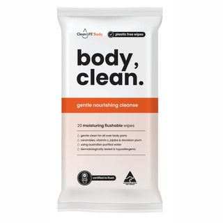 Cleanlife Body Clean Wipes 240mm x 200mm 20 wipes