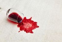 How to get red wine out of carpet