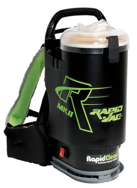 High power backpack vacuum with HEPA filter