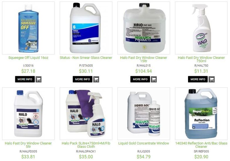 window cleaning chemicals 