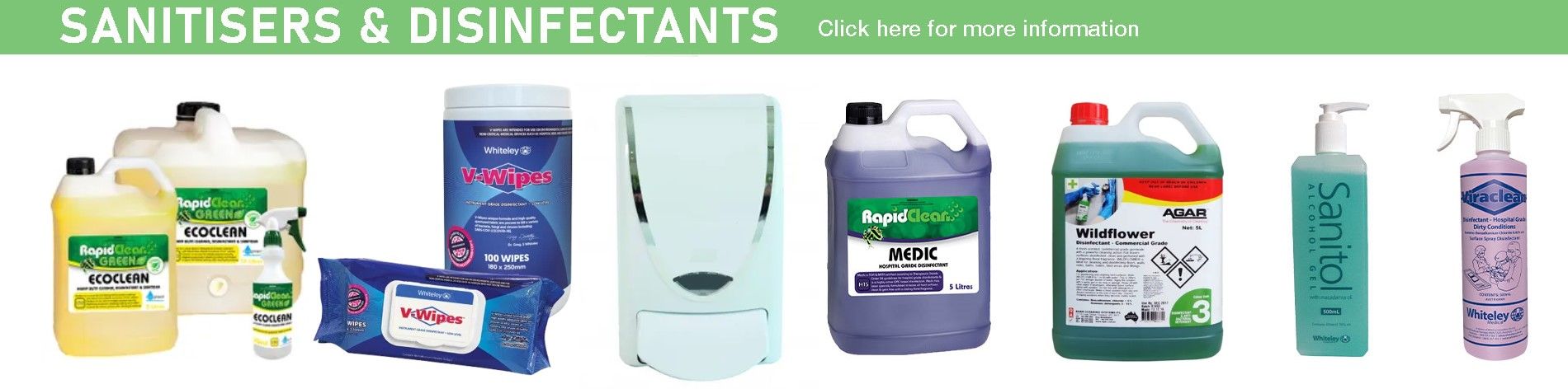 Sanitisers and Disinfectants