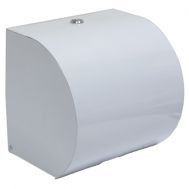 White Plastic Hand Roll Towel Dispenser