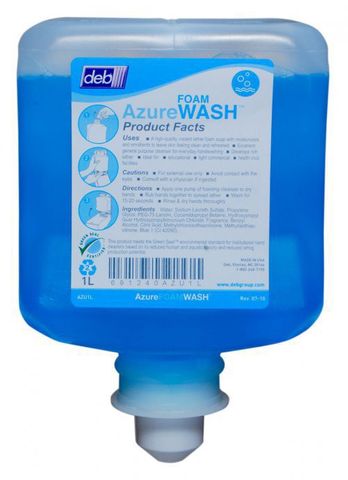 Deb Azure Foam Wash 1 Ltr ctn of 6 pods