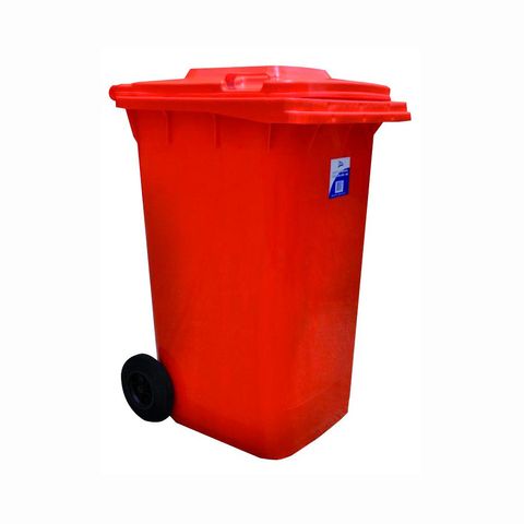 Edco 240 Ltr Wizz Bin - Red