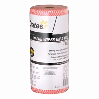 165405 -Oates Value Wipes - Red