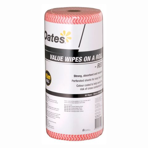 Oates Value Wipes - Red