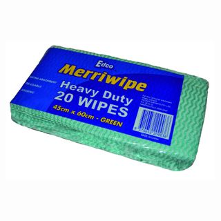 Merriwipe H/Duty Wipe Pkt/20 Green