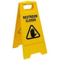 Safety Sign Restroom Closed Sign