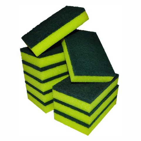 Quality Scourer Sponge 15cmx10cm Yellow