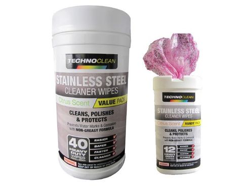 Stainless Steel Cleaner Wipes 40 Tub