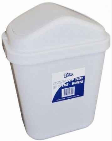 Edco Swing Top Tidy Bin 20Lt White