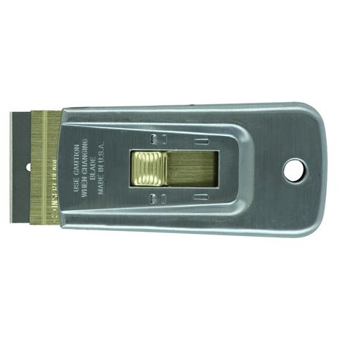Metal HD Scraper with Brass Button