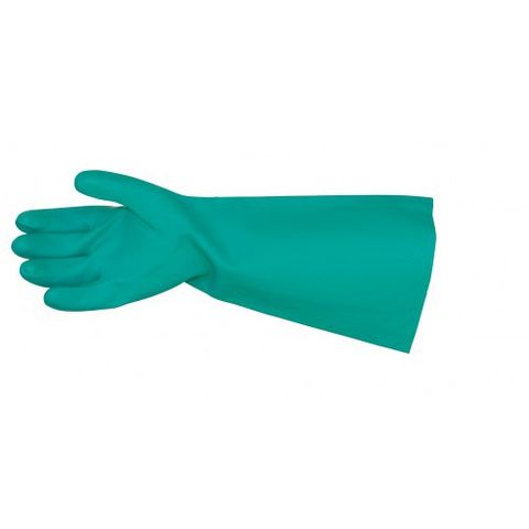 Gloves Nitrile Elbow Length Med HD pk12