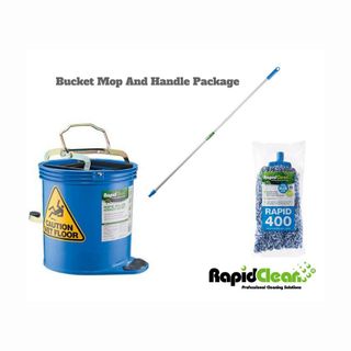 Rapid Blue Mop Handle Bucket package