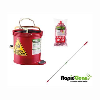Rapid Red Mop Handle Bucket Pkg