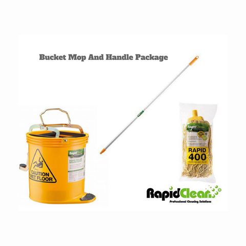 Rapid Yellow Mop Handle Bucket Pkg