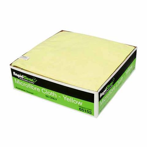Rapid Ctn50 Microfibre Yellow Cloth
