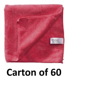 Carton 60 Red Oates Microfibre Cloth