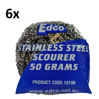 S/Steel Scourer 50gm (6 Pack)