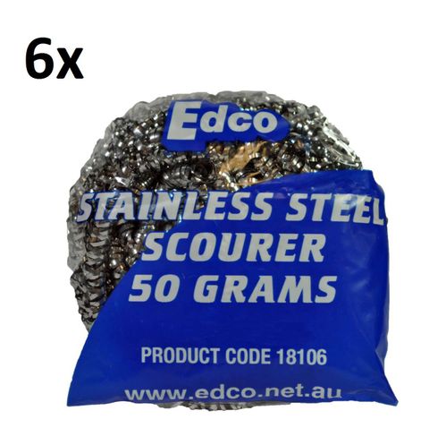 S/Steel Scourer 50gm (6 Pack)