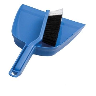 Dustpan & Bannister Brush Set - Blue