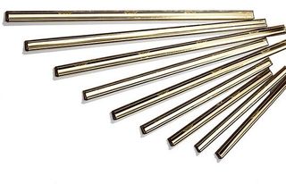 Brass Channel & Rubber - 50cm 20