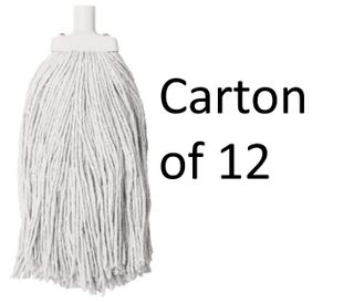 Duraclean 400gr Mop Head-White-Carton 12