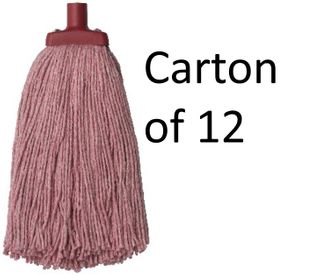 Duraclean 400gr Mop Head-Red-Carton 12