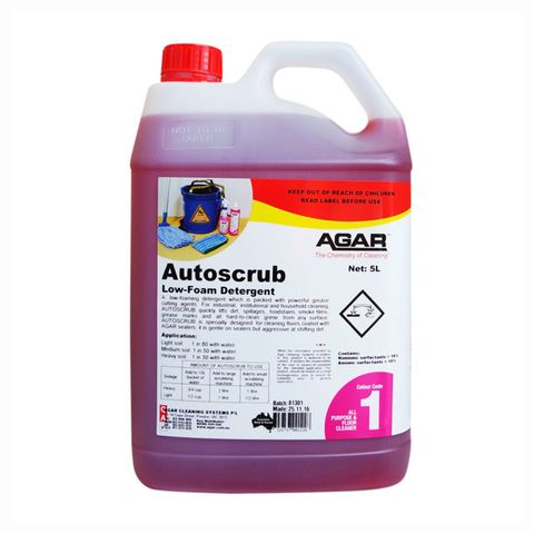 Agar AutoScrub 5L LowFoam Degreaser ph11