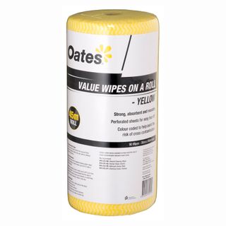 165406 - Oates Value Wipes - Yellow