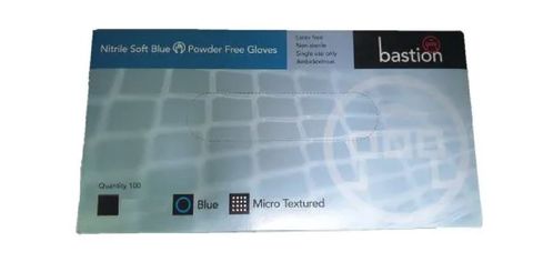 Nitrile Soft Glove XL PF Blue pkt100