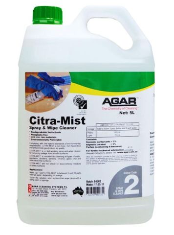 Agar Citra Mist 5L Spray & Wipe Cleaner