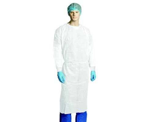 PPE Fluid Resistant Gown Ct100 white