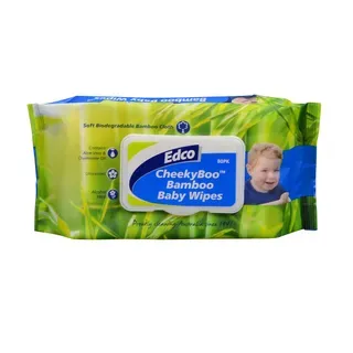 Edco Cheekyboo Bamboo Baby Wipes pk80