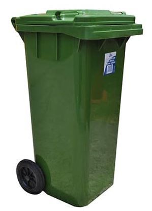 Heavy Duty Bin with Wheels 120l Green