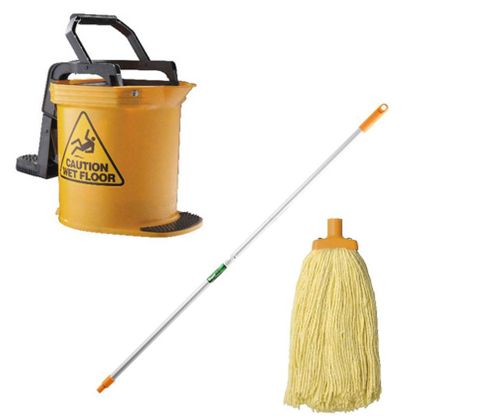 DuraClean Bucket Mop Package Yellow