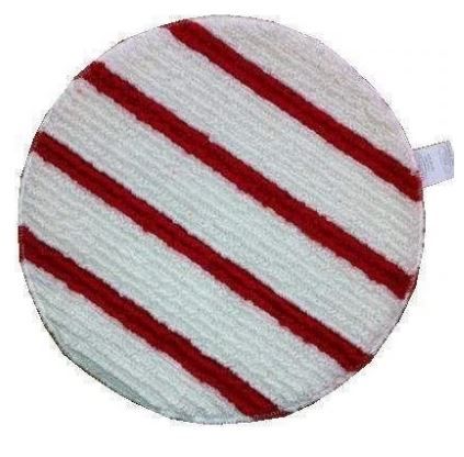 Bonnet Pad 45cm Red/White