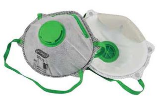 P2 Carbon Respirator Mask w/valve pk10