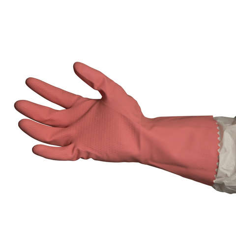 Silverlined Rubber Gloves Pink(XL) 0.45m