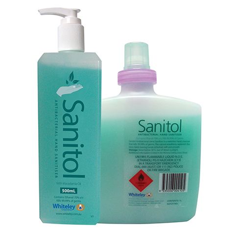 Sanitol Gel Macadamia Sanitiser 500ml