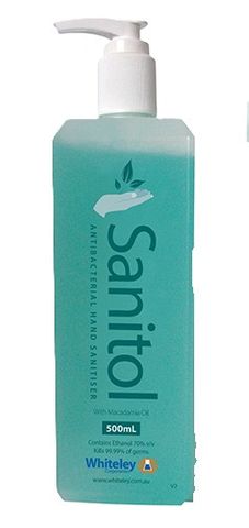 Sanitol Gel Macadamia Sanitiser 500ml