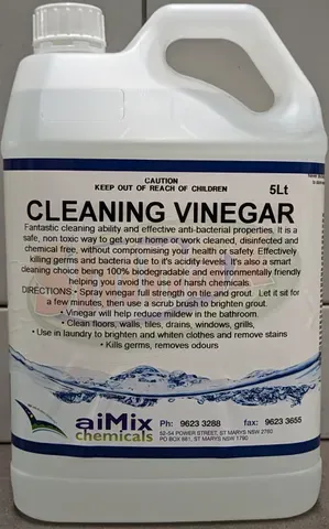 Industrial Cleaning Vinegar 5litre 7%