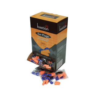 Foam Earplugs, Orange box100 pair-Corded