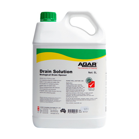 Agar Drain Solution 5L Biological