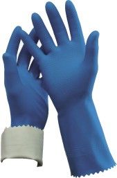 Flocklined Gloves Sz 9 - Lge - Blue