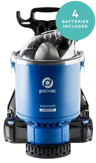 PACVAC Vacuum - Backpack - 700 - Battery