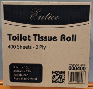 Entice 400sht 2ply Toilet Roll CTN48