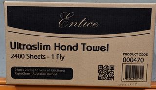 Entice Basic Ultraslim Hand Towel ct2400